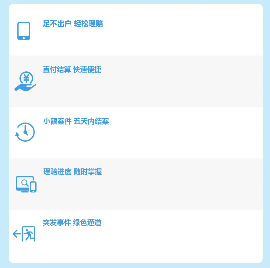 理赔特色服务