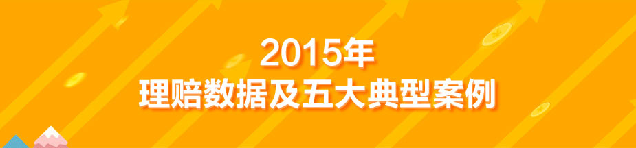 2015理赔数据及五大典型案例